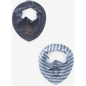 Next Blue Family 100% Cotton Bibs 2 Pack