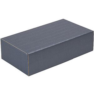 Flaschen-Geschenkkarton, offene Welle, für 2 Flaschen, blau, ab 40 Stk ratioform