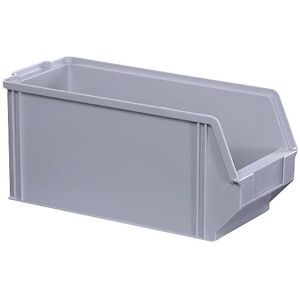 kaiserkraft Sichtlagerkasten aus Polystyrol, Länge 350 mm, BxH 146 x 150 mm, VE 28 Stk, grau