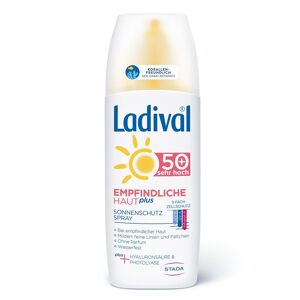 Ladival® Empfindliche Haut plus pflegendes Sonnenschutz Spray LSF 50+ mit Hyaluronsäure & Photolyase 150 ml