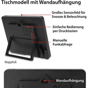 ADE Wanduhr »XL, Schwarz/Weiss« schwarz Größe