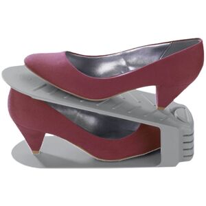Maximex Schuhstapler »4er«, (Set, 4 tlg.), Schuhhalter, 50 % mehr Platz im... grau Größe