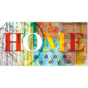 Artland Wandbild »Buntes Zuhause«, Sprüche & Texte, (1 St.), als... Farbe Bild(er): bunt Größe