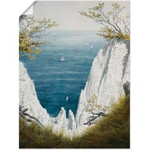 Artland Wandbild »Kreidefelsen auf Rügen, um 1826«, Gewässer, (1 St.), als... Farbe Bild(er): blau Größe