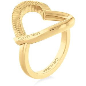 Calvin Klein Fingerring »Schmuck Edelstahl Fingerring Damenring DEFIANT« gelbgoldfarben Größe 56