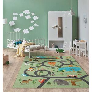 the carpet Teppich »Happy Life«, rechteckig, 4 mm Höhe, Life Kinderzimmer... Grün Größe B: 140 cm 1 St.