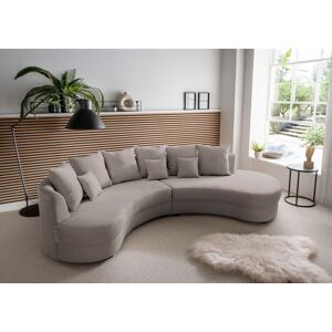 INOSIGN Ecksofa »Limoncello organische Formensprache, OTTOs Choice, L-Form«,... grau-braun Größe