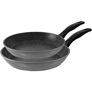 STONELINE Pfannen-Set, Aluminiumguss, (Set, 2 tlg., 1x Bratpfanne Ø 20 cm, 1x... grau Größe