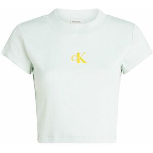 Calvin Klein Jeans T-Shirt Cropped Fit Mint Damen Größe: S Lv047ab802