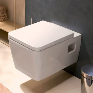 Hansgrohe EluPura Original Q Wand WC Set 540 AquaChannel Flush, HygieneEffect mit WC-Sitz mit SoftClose und QuickRelease, Badkeramik, weiß