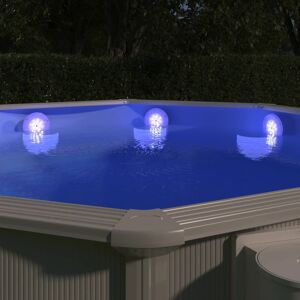 vidaXL Unterwasser-LED-Poollampe mit Fernbedienung Weiß - Weiß