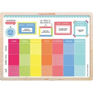 Auzou Éditions Mon tableau J'organise ma semaine - Steffie BIDET - (donnée non spécifiée)