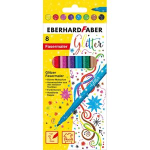 Eberhard Faber Glitzer-Filzstifte, 8 Stifte - Size: Stärke: 3 mm