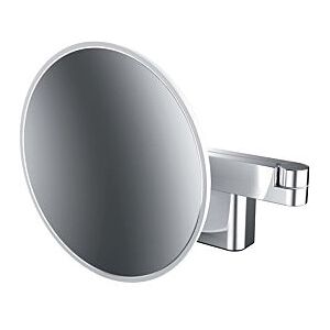 Emco LED Rasier- und Kosmetikspiegel 109508036 chrom, 3 fach Vergrößerung, 2-armig, Wandmodell