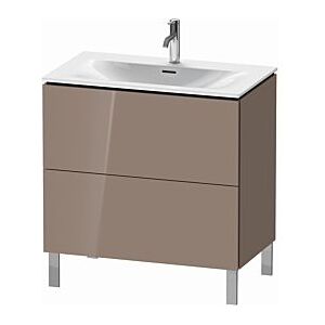 Duravit L-Cube Waschtisch-Unterschrank LC659708686 82 x 48,1 cm, cappuccino hochglanz, 2 Auszüge, stehend