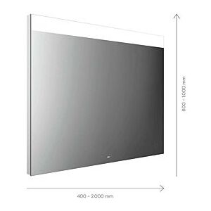 Emco Mi 250 LED-Lichtspiegel 107090009000100 900 x 900 mm, mit durchgehendem breitem Lichtausschnitt oben