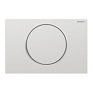Geberit Sigma10 Round Betätigungsplatte 115758JQ5 Platte/Taste mattchrom, Ring verchromt, Kunststoff, für Spül-Stopp-Spülung