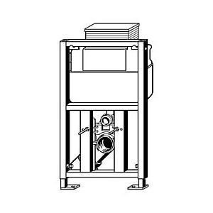 Viega Eco Plus Unterputzspülkasten 455729 Bauhöhe 830mm, Stahl grün