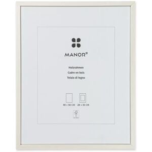 Manor - Holz-Bilderrahmen, 40x50cm, Weiss