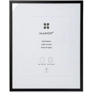 Manor - Holz-Bilderrahmen, 40x50cm, Black