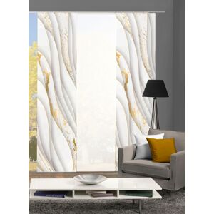 HOME WOHNIDEEN Schiebegardine »GULDO«, (3 St.), Schiebevorhang Digi 3er Set... goldfarben 245 cm
