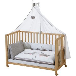 roba® Babybett »Room Bed, Jumbo twins grau«, (6 tlg.) natur