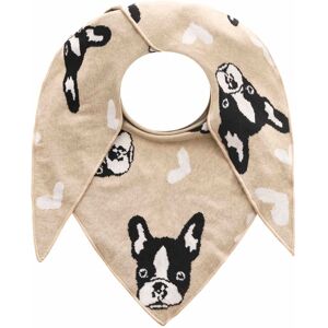Zwillingsherz Modetuch »Dreieckstuch BW "Herzens Hund"«, mit Hundekopf, für... Beige