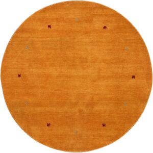 carpetfine Wollteppich »Gabbeh Uni«, rund, 15 mm Höhe, reine Wolle... gelb Ø 150 cm 1 St.