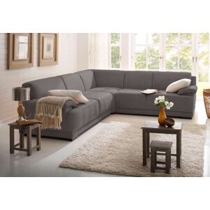 Home affaire Ecksofa »Telos mit Boxspring Unterfederung für hohen Komfort,... grau