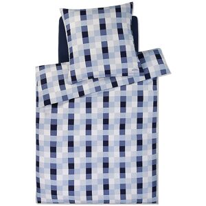 JOOP! Satin Bettwäsche Mesh 2x 70x90cm/2000x200cm Sky Blau 4110a