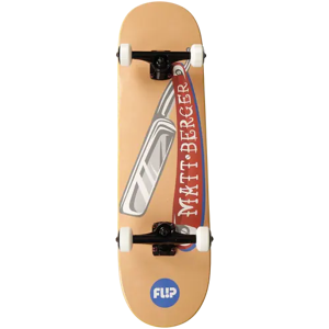 Flip Posterized Berger Skateboard Komplettboard (Braun)