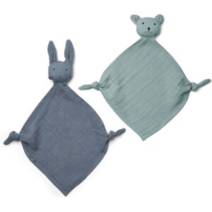 LIEWOOD - Yoko Mini Kuscheltücher, blue (2er-Set)