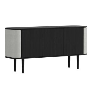 UMAGE - Treasures Sideboard mit 3 Türen, Eiche schwarz / sterling