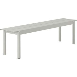 Muuto - Linear Steel Bank Outdoor, 170 cm, grau