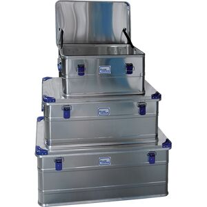 Iller Leiter Iller Aluminiumbox 3in1-Set mit 3 Boxen mit Stapelecken und 49-146l Volumen