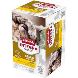 6x100g Animonda Integra Protect Adult Urinary Struvitstein Schale mit Huhn Katzenfutter nass