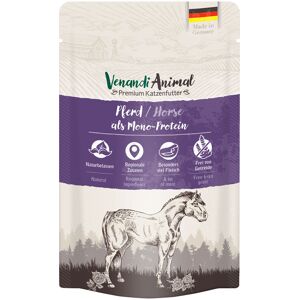 24x125g Venandi Animal Monoprotein Pferd Katzenfutter nass