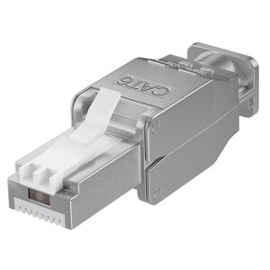 Goobay CAT6 RJ45 connector plug - STP - RJ45 - für Internet-Kabel - Ethernet-Kabel - CAT-Kabel - werkzeuglos