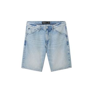 TOM TAILOR DENIM Herren Lockere Jeans Shorts, blau, Uni, Gr. XL