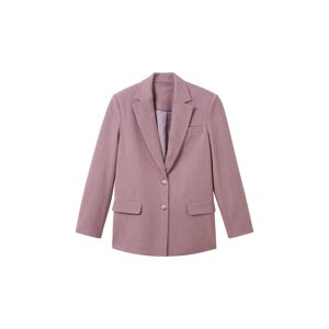 TOM TAILOR Damen Oversized Blazer mit recyceltem Polyester, rosa, Uni, Gr. 40