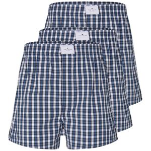 TOM TAILOR Herren Boxer-Shorts im Zweierpack, blau, Logo Print, Gr. S/4