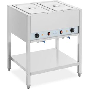 Bain Marie - 1265 W - 2 x GN 1/1 - mit Unterbau - Royal Catering RCCD-1/1 2X200