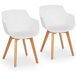 Fromm & Starck Stuhl - 2er Set - bis 150 kg - Sitzfläche 41 x 40 cm - weiß STAR_SEAT_17