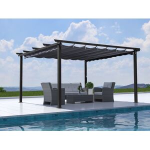 Dancover Pergola pavillon Santa Cruz, 3x3m, Dunkelgrau