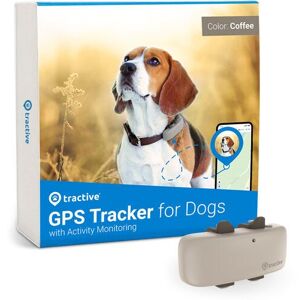 Tractive GPS DOG 4 - GPS Tracker für Hunde mit Aktivitätstracking EXKL. ABO TRNJA4 braun