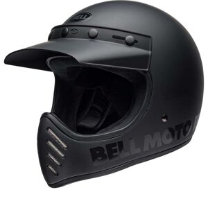 Bell Moto-3 Crosshelm Classic Solid Blackout Gr. XXL 63/64