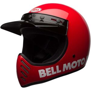 Bell Moto-3 Crosshelm Classic Solid Gloss Red Gr. S 55/56