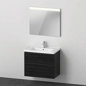 Duravit D-Neo Möbelset mit eckigem Spiegel 80 cm