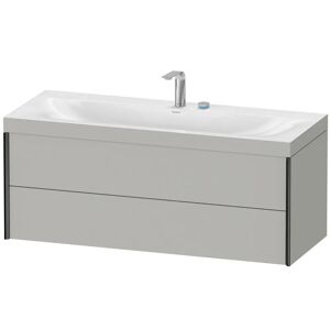 Duravit XViu Möbelwaschtisch 120 x 48 cm c-bonded mit 2 Hahnlöchern, wandhängend mit 2 Auszügen