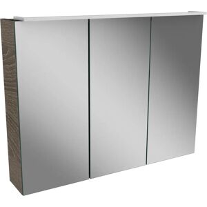 Lanzet Spiegelschrank 80 cm mit LED-Leuchte L5.1 und 3 Türen